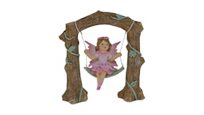 Garden Ornament Fairy On Swing