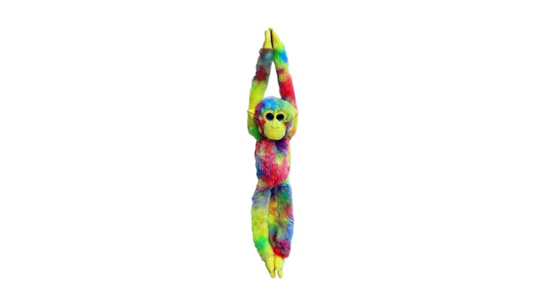 Slinky Matilda Monkey Cuddle Toy - Rainbow