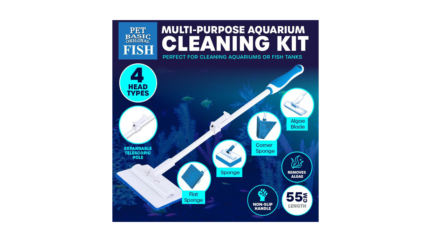 MultiPurpose Aquarium Cleaning Kit Harvey Norman New Zealand