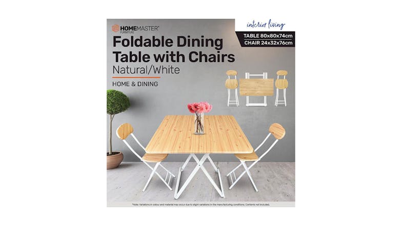 Foldable Dining Table With Chairs