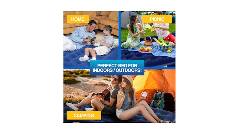 Double Flocked Inflatable Air Bed