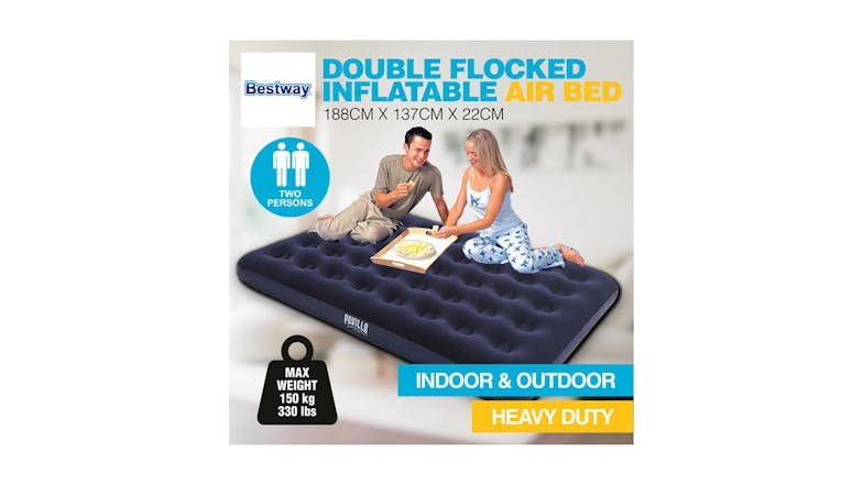 Double Flocked Inflatable Air Bed