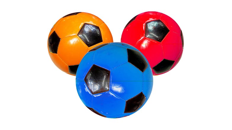 Coloured Soccer Balls - Red