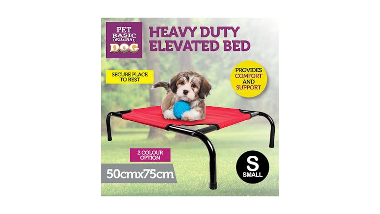 Heavy Duty Elevated Bed Red - Heavy Duty Elevated Dog Bed Ventilated 50 X 75Cm Red