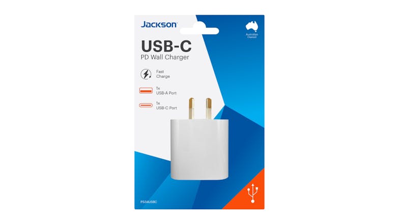 Jackson 18W USB-C PD Wall Charger - White