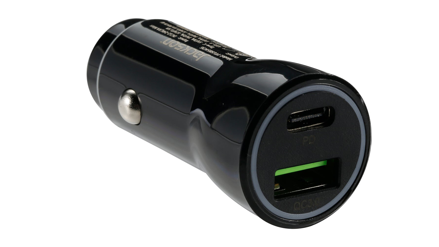 Jackson Dual Port USBA & USBC Car Charger Black Harvey Norman New