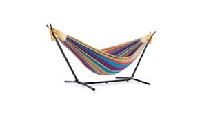 Vivere Double Cotton Hammock w/ Stand - Tropical
