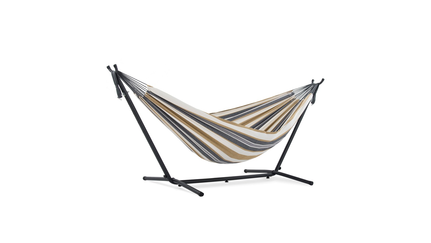 Vivere Double Cotton Hammock w/ Stand - Desert Moon