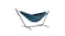 Vivere Double Cotton Hammock w/ Stand - Blue Lagoon