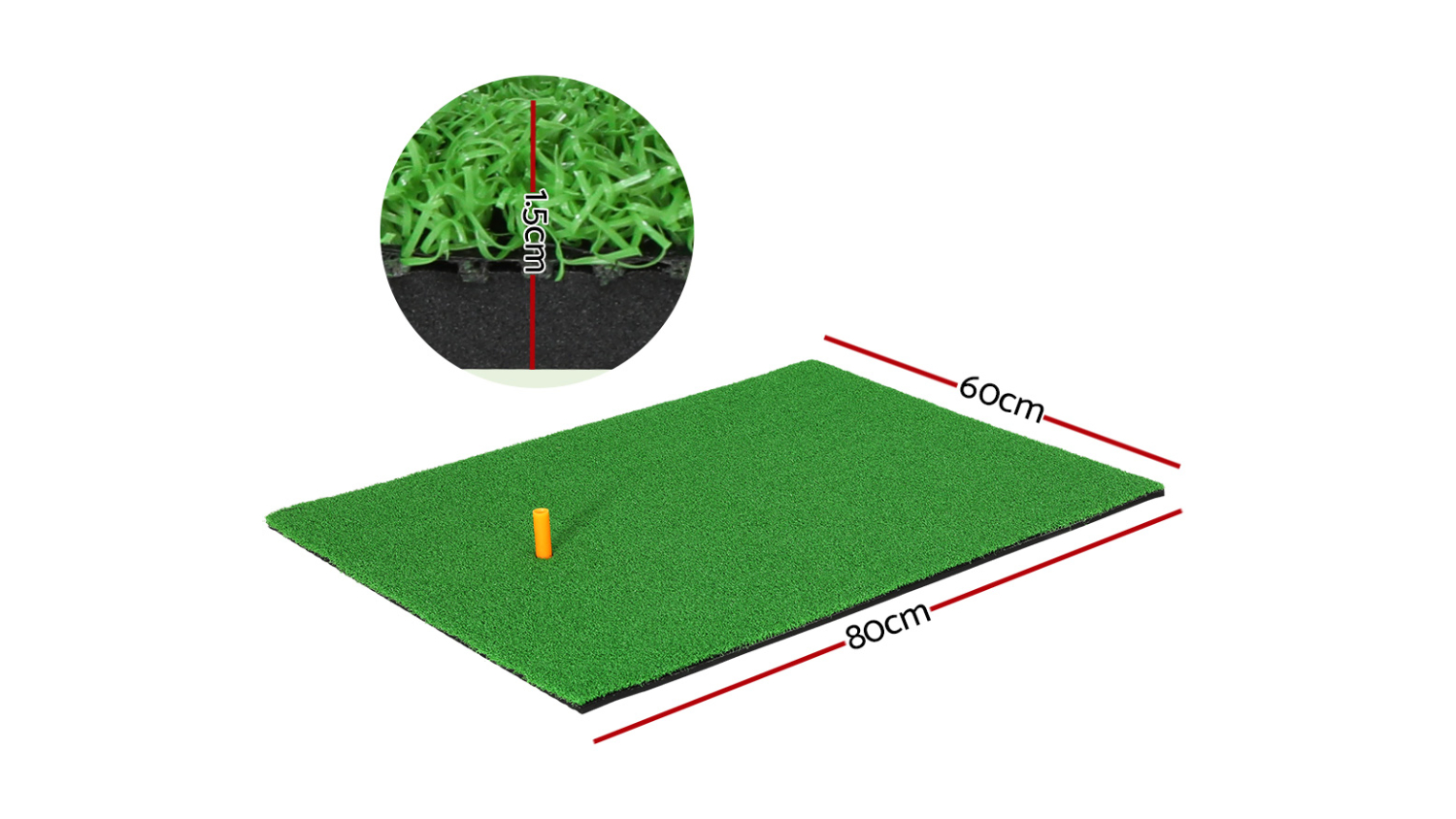 Everfit Golf Practice Tee Mat 80 x 60cm Harvey Norman New Zealand