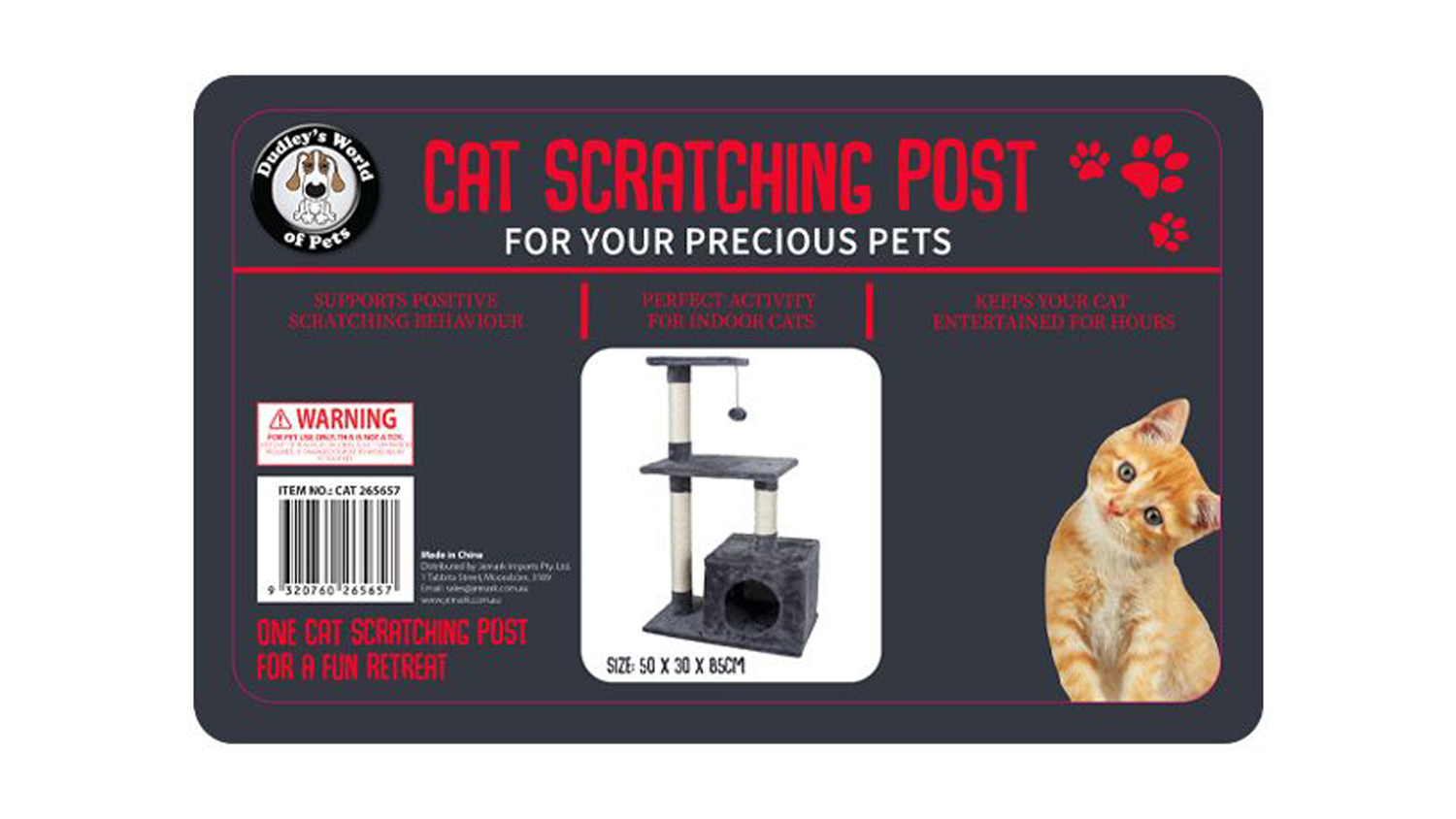 Cat Tree 2 Level With Hide Hub