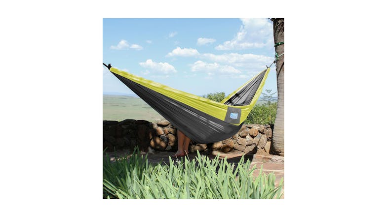 Vivere Double Parachute Hammock - Storm/Apple