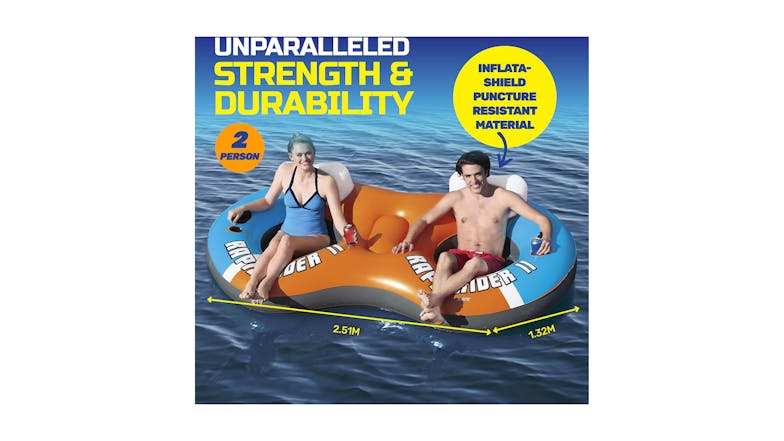 Inflatable Rapid Rider Ii Twin Tube - 2.51m x 1.32m Tube Double