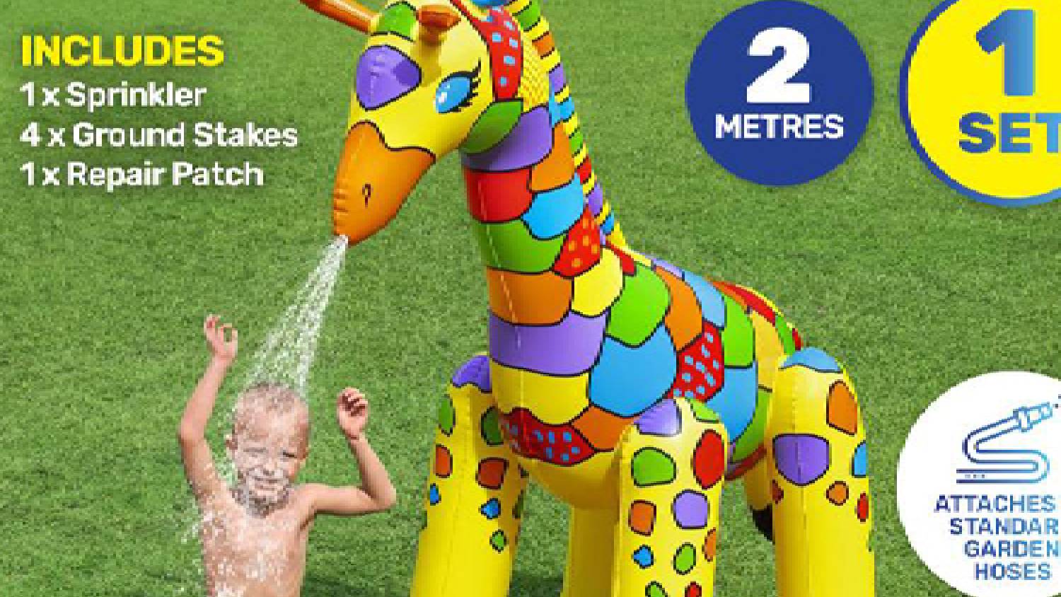 Jumbo Inflatable Giraffe Sprinkler