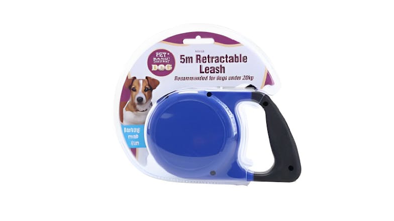 Retractable Dog Leash 5m - Blue
