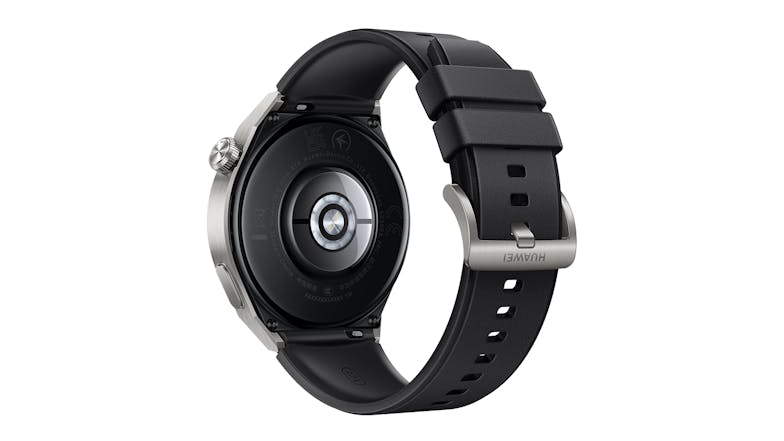Huawei Watch GT 3 Pro Smartwatch - Titanium Case with Black Fluoroelastomer Band (46mm Case, Bluetooth, GPS)