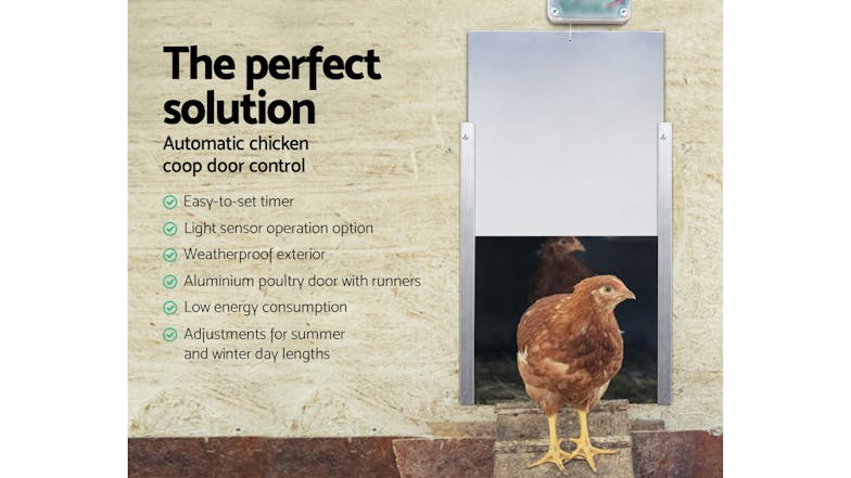 Giantz Photosensitive Automatic Chicken Coop Door