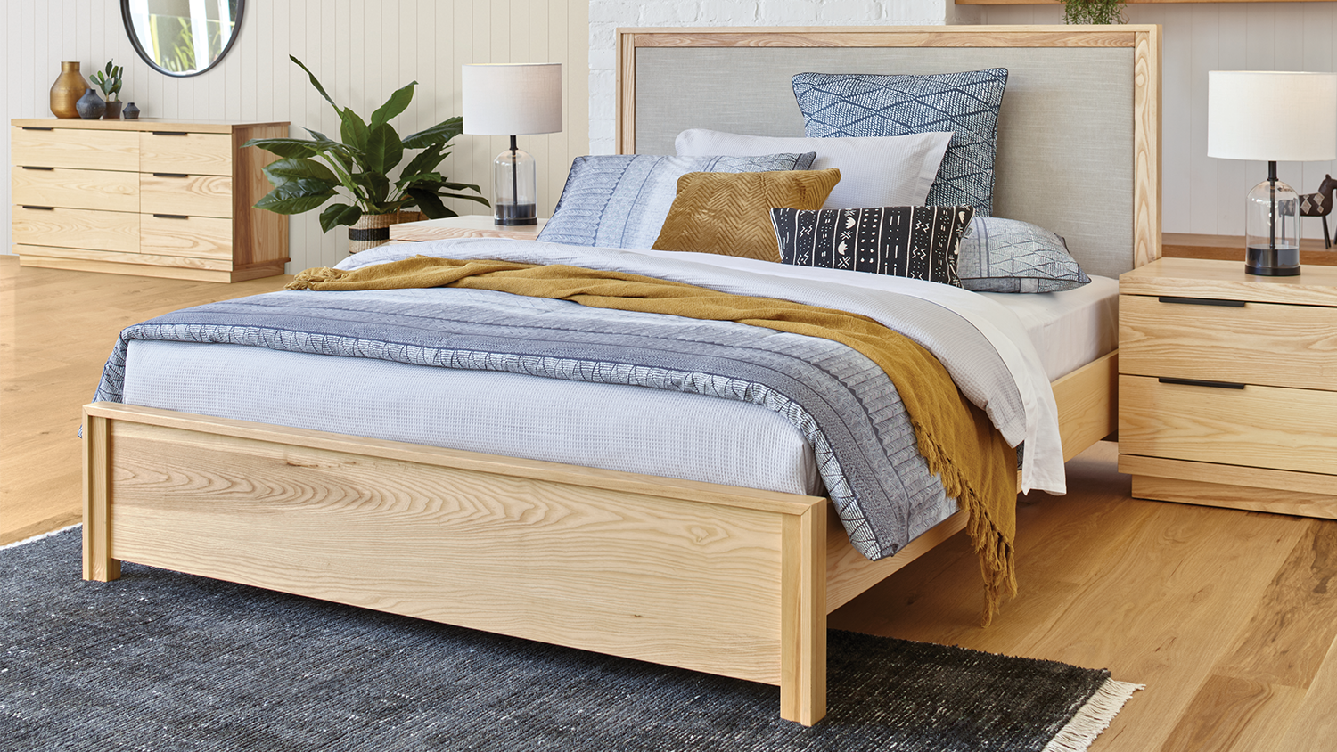 McKenzie Ash 4 Piece Lowboy Bedroom Suite