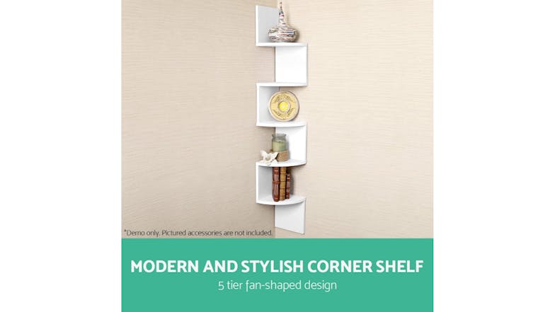 Artiss 5 Tier Wall Mounted Shelf