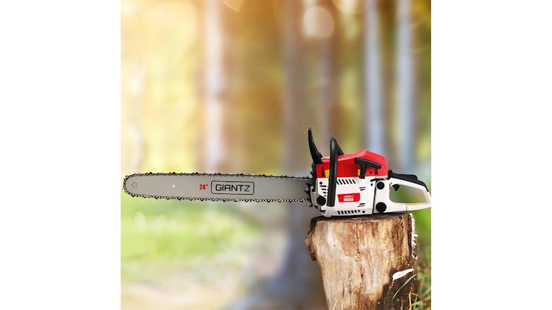 Giantz 24" Bar 62cc E-Start Commercial Chainsaw