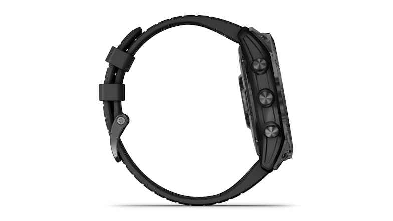 Garmin Fenix 7X Pro Smartwatch - Carbon Grey DLC Titanium with Black Band (51mm Case, Bluetooth, GPS, Sapphire Solar Edition)