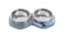 Double Pet Bowl Non-Slip Stainless Steel x2 200ML 25x14x4cm - Grey