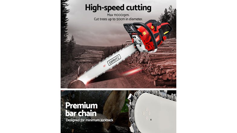 Giantz 22" Bar 58cc E-Start Chainsaw