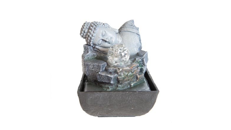 Water Feature Buddha Break 14 x 14 x 18cm - Grey