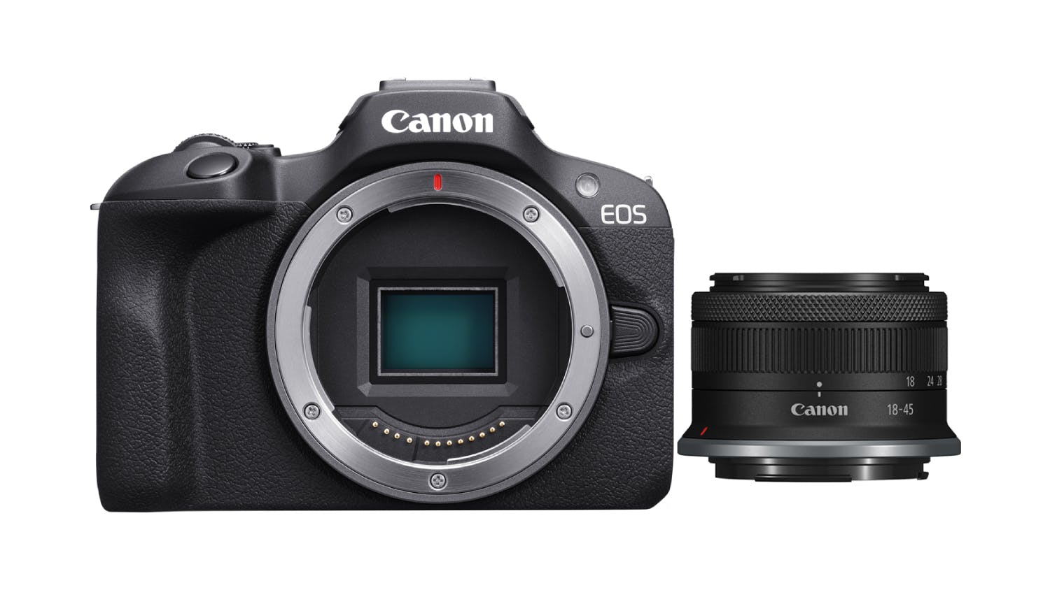 Canon EOS R100 Mirrorless Camera with RF-S 18-45mm IS