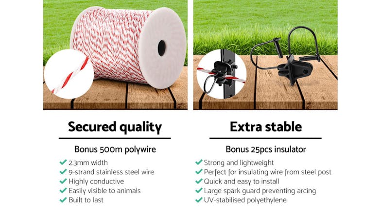 Giantz High Visibity Electric Fence Wire 500m