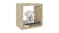 NNEVL Wall Shelves Floating Cube 6pcs. 22 x 15 x 22cm - Sonoma Oak/White