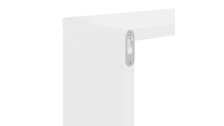 NNEVL Wall Shelves Floating Cube 4pcs. 22 x 15 x 22cm - White