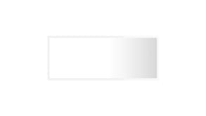 NNEVL LED Backlit Bathroom Mirror 100 x 8.5 x 37cm - Gloss White