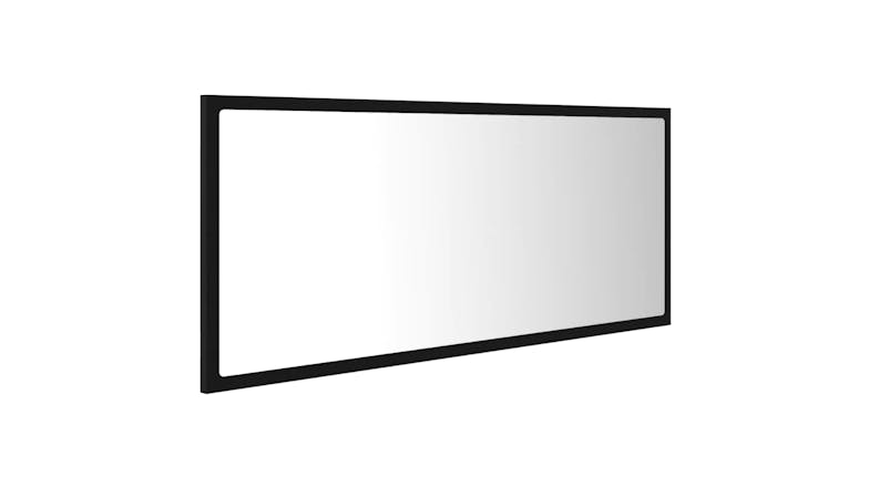 NNEVL LED Backlit Bathroom Mirror 100 x 8.5 x 37cm - Black