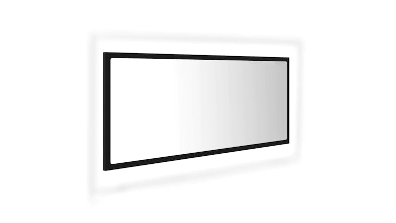 NNEVL LED Backlit Bathroom Mirror 100 x 8.5 x 37cm - Black