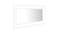 NNEVL LED Backlit Bathroom Mirror 100 x 8.5 x 37cm - White