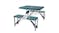 NNEVL Camping Table w/ Attached Stools Folding Extra Light - Green