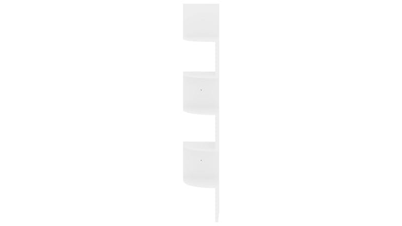 NNEVL Wall Shelves Corner 19 x 19 x 123cm - Gloss White