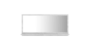 NNEVL Bathroom Mirror w/ Built-In Shelf 80 x 10.5 x 37cm - Concrete Grey