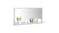 NNEVL Bathroom Mirror w/ Built-In Shelf 80 x 10.5 x 37cm - Concrete Grey