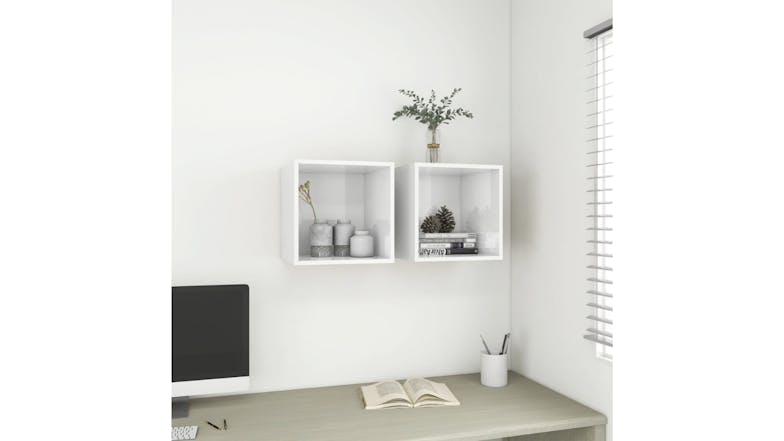 NNEVL Wall Cabinet 37 x 37 x 37cm - Gloss White