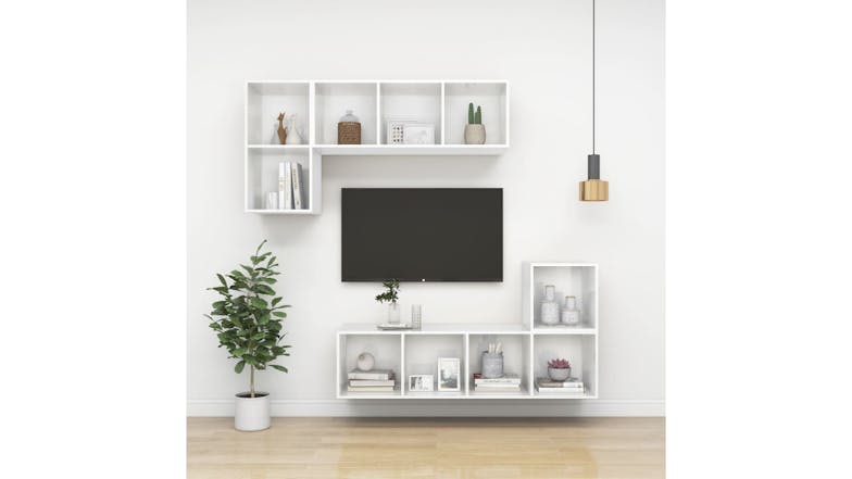 NNEVL Wall Cabinet 37 x 37 x 37cm - Gloss White