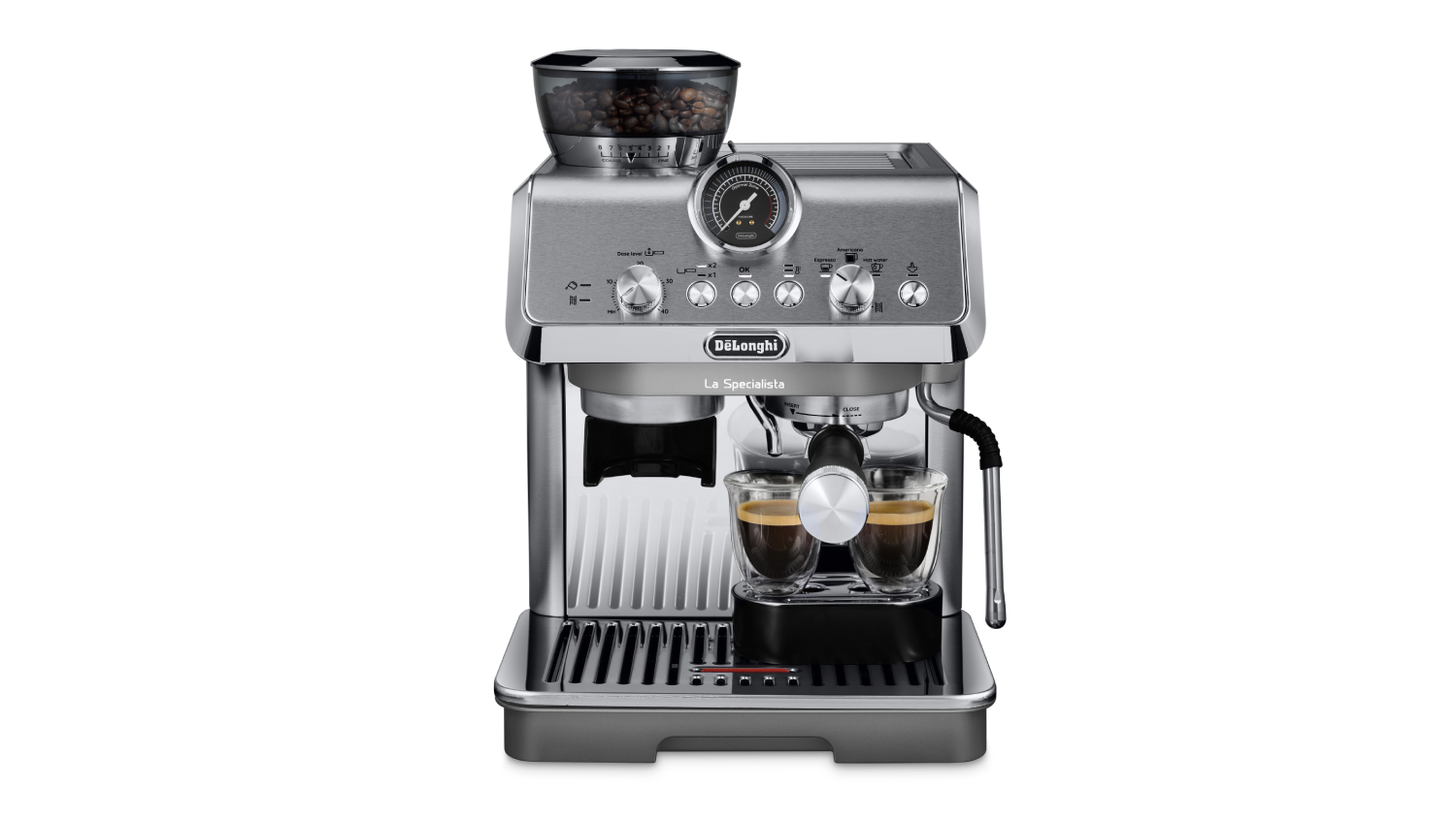 Delonghi stainless steel 2024 pump espresso maker