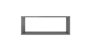 NNEVL Wall Shelves Floating Rectangle 6pcs. 60 x 15 x 33cm - Gloss Grey