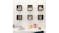 NNEVL Wall Shelves Floating Cube 6pcs. 22 x 15 x 22cm - Gloss Grey