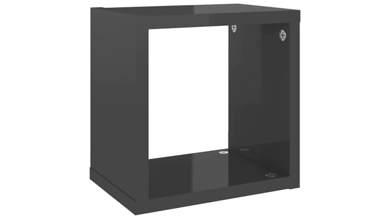 NNEVL Wall Shelves Floating Cube 4pcs. 22 x 15 x 22cm - Gloss Grey
