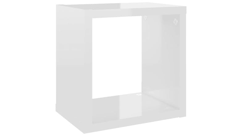 NNEVL Wall Shelves Floating Cube 6pcs. 22 x 15 x 22cm - Gloss White
