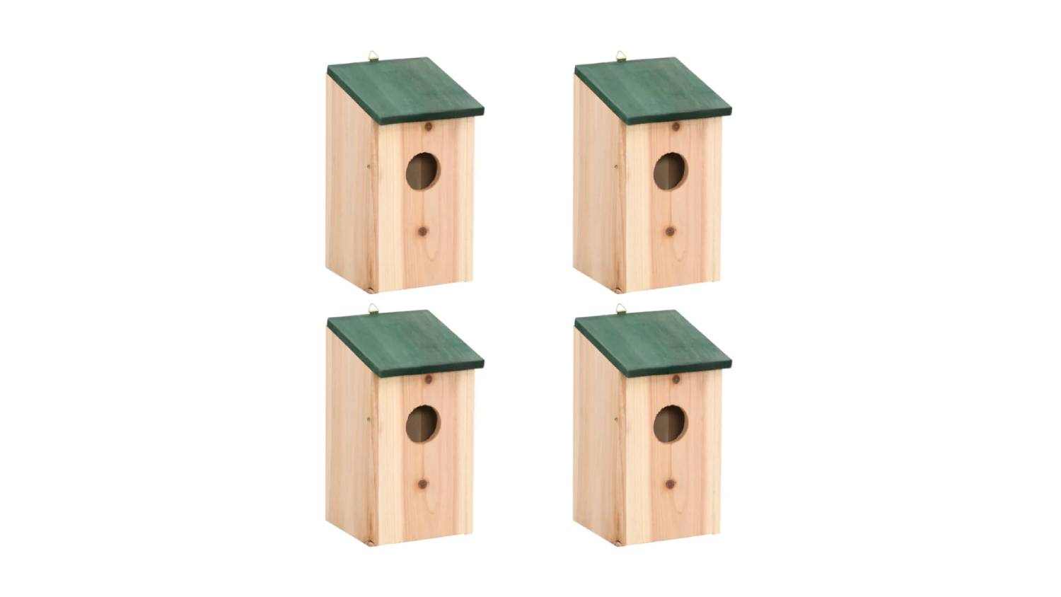 A view of the 4-piece Bird Nesting Box