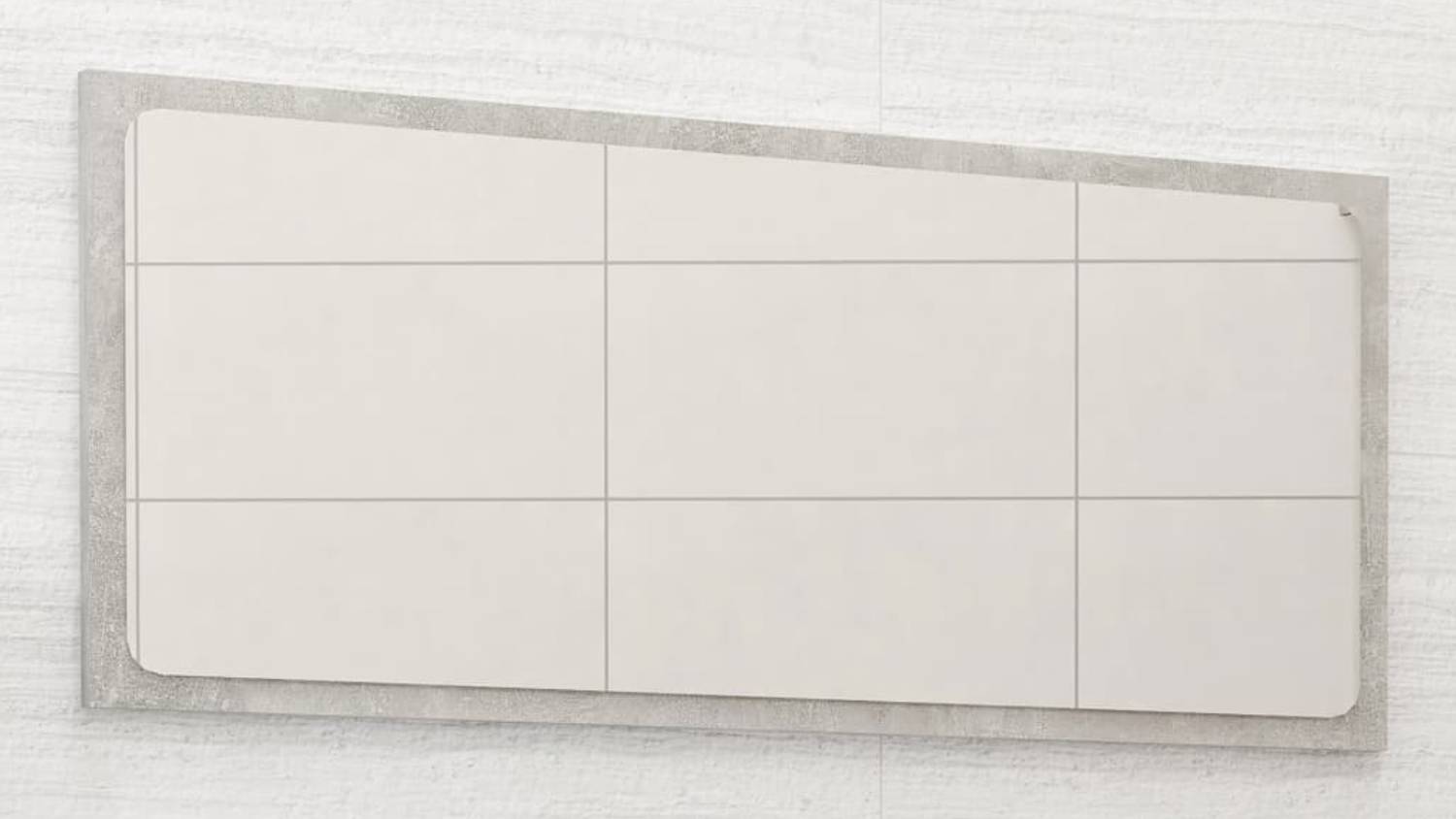 NNEVL Bathroom Mirror 80x1.5x37cm - Concrete Grey