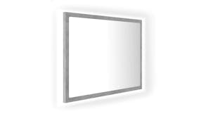 NNEVL LED Backlit Bathroom Mirror 60 x 8.5 x 37cm - Concrete Grey